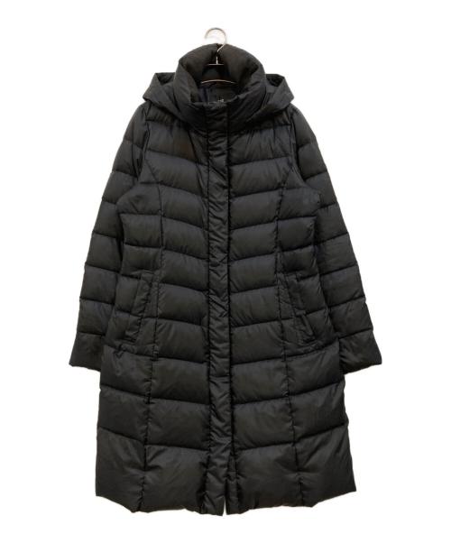 23区（ニジュウサンク）23区 (ニジュウサンク) シレータフタ ロング ダウンコート ブラック サイズ:40の古着・服飾アイテム