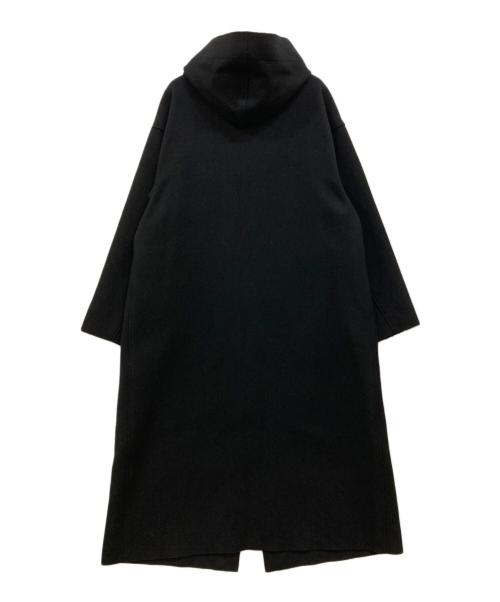 HYKE（ハイク）HYKE (ハイク) MELTON HOODED WORK COAT ブラック サイズ:1の古着・服飾アイテム