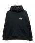 stussy（ステューシー）の古着「ロゴパーカー」｜ブラック