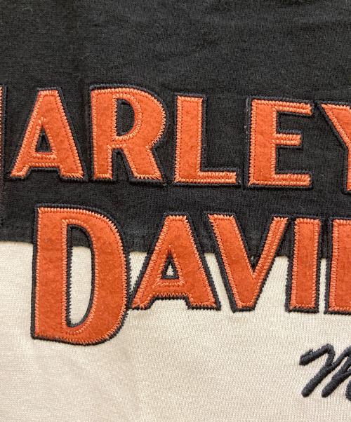HARLEY-DAVIDSON（ハーレーダビッドソン）HARLEY-DAVIDSON (ハーレーダビッドソン) Vネックスウェット ブラック サイズ:Lの古着・服飾アイテム