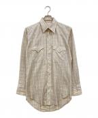 Wranglerラングラー）の古着「70's チェックウエスタンシャツ」｜ベージュ