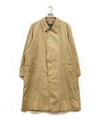 Burberry'sバーバリー）の古着「裏地ノバチェック ステンカラー比翼コート」｜ベージュ
