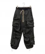 DANKE SCHONダンケ シェーン）の古着「PREMIUM COATING WIDE POCKET PANTS」｜ブラック