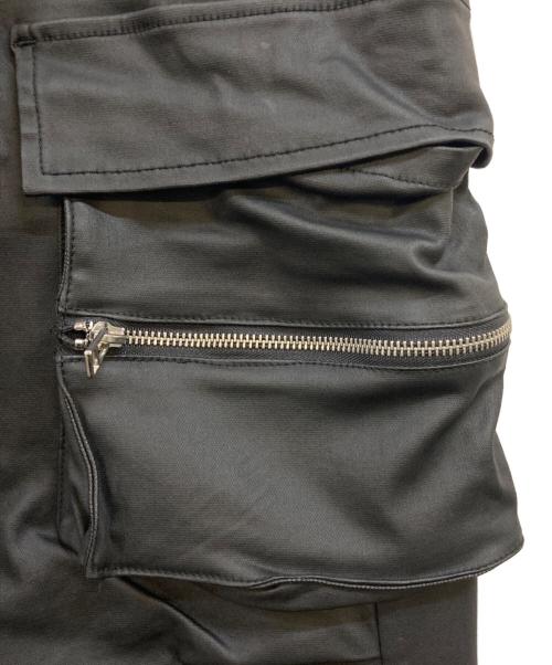 DANKE SCHON（ダンケ シェーン）DANKE SCHON (ダンケ シェーン) PREMIUM COATING WIDE POCKET PANTS ブラック サイズ:Lの古着・服飾アイテム