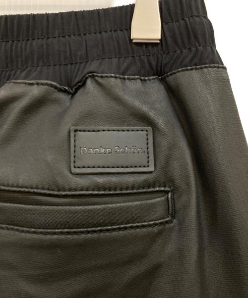 DANKE SCHON（ダンケ シェーン）DANKE SCHON (ダンケ シェーン) PREMIUM COATING WIDE POCKET PANTS ブラック サイズ:Lの古着・服飾アイテム