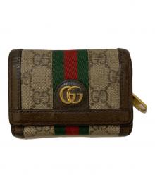 GUCCI（グッチ）の古着「オフィディア GG 二つ折り財布」｜ブラウン