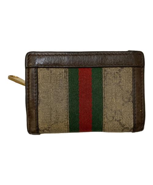 GUCCI（グッチ）GUCCI (グッチ) オフィディア GG 二つ折り財布 ブラウンの古着・服飾アイテム