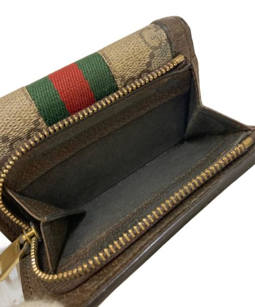 GUCCI（グッチ）GUCCI (グッチ) オフィディア GG 二つ折り財布 ブラウンの古着・服飾アイテム