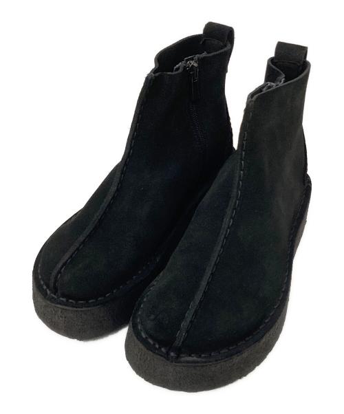 CLARKS（クラークス）CLARKS (クラークス) TREK WEDGE BOOT ブラック サイズ:UK4/EU37の古着・服飾アイテム