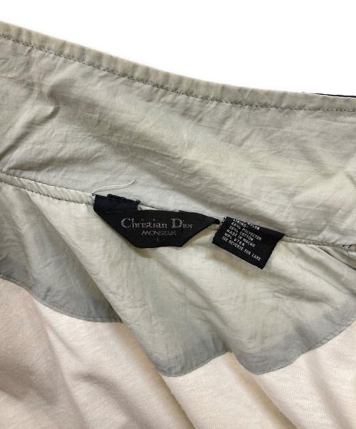 Christian Dior MONSIEUR（クリスチャンディオールムッシュ）Christian Dior MONSIEUR (クリスチャンディオールムッシュ) 90‘sナイロンジャケット パープル×ホワイト×ネイビー サイズ:Lの古着・服飾アイテム