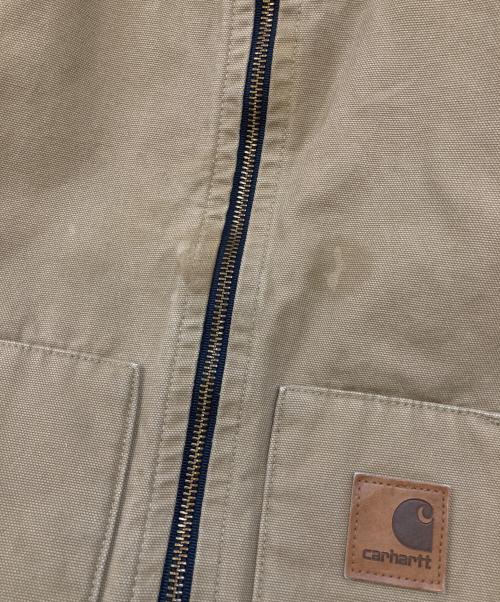 CarHartt（カーハート）CarHartt (カーハート) 裏地キルティング ダックベスト ベージュ サイズ:Ｍの古着・服飾アイテム