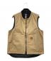 CarHartt（カーハート）の古着「裏地キルティング ダックベスト」｜ベージュ