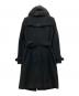 BURBERRY LONDON (バーバリーロンドン) フォックスファー付カシミヤブレンドロングコート ブラック サイズ:38：22000円