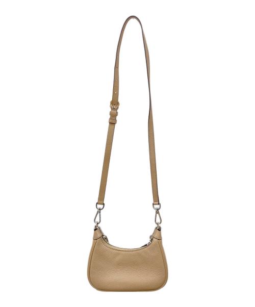 MICHAEL KORS（マイケル・コース）MICHAEL KORS (マイケル・コース) CORA MINI ZIP POUCHETTE ベージュの古着・服飾アイテム