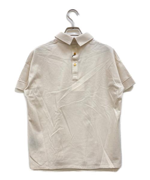 THE RERACS（ザ リラクス）THE RERACS (ザ リラクス) バックボタンポロシャツ アイボリー サイズ:36の古着・服飾アイテム