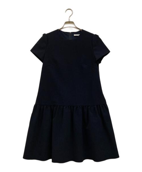 FOXEY NEWYORK（フォクシーニューヨーク）FOXEY NEWYORK (フォクシーニューヨーク) マットストレッチグログランワンピース ブラック サイズ:40の古着・服飾アイテム
