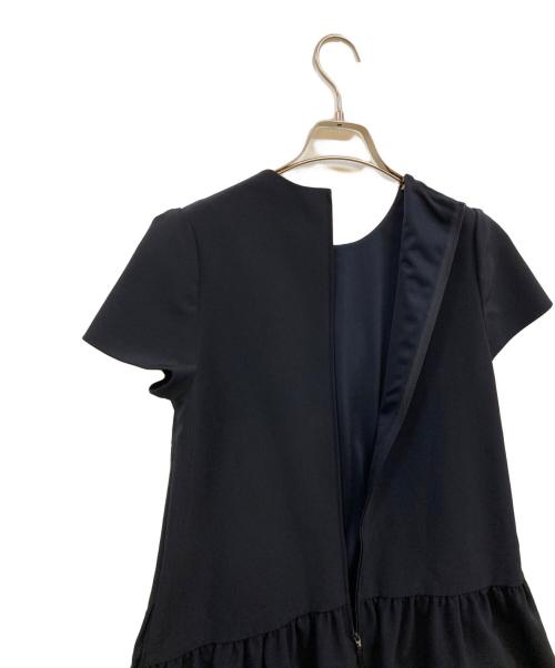 FOXEY NEWYORK（フォクシーニューヨーク）FOXEY NEWYORK (フォクシーニューヨーク) マットストレッチグログランワンピース ブラック サイズ:40の古着・服飾アイテム