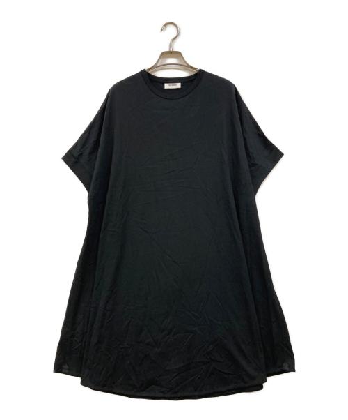 THE RERACS（ザ リラクス）THE RERACS (ザ リラクス) コットンジャージーノースリーブワンピース ブラック サイズ:Fの古着・服飾アイテム