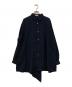 THE RERACS（ザ リラクス）の古着「TRIACETATE COTTON ASYMMETRY SHIRTS」｜ブラック