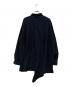 THE RERACS (ザ リラクス) TRIACETATE COTTON ASYMMETRY SHIRTS ブラック サイズ:F：8000円