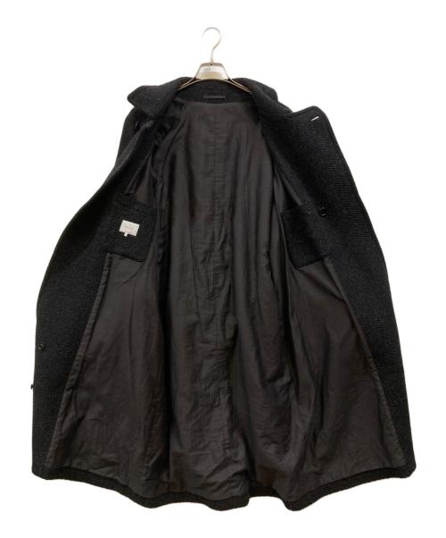 Phlannel（フランネル）Phlannel (フランネル) Mix Wool Twee Wrap Coat　(ミックスウールトゥイーラップコート) ブラック サイズ:Ｍの古着・服飾アイテム