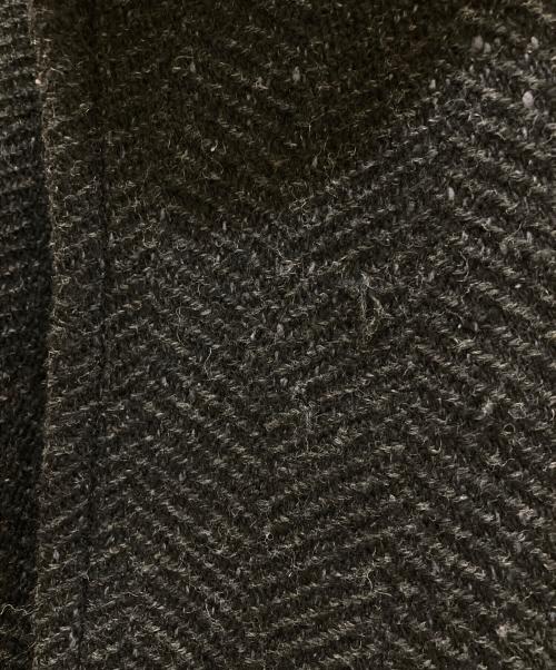 Phlannel（フランネル）Phlannel (フランネル) Mix Wool Twee Wrap Coat　(ミックスウールトゥイーラップコート) ブラック サイズ:Ｍの古着・服飾アイテム