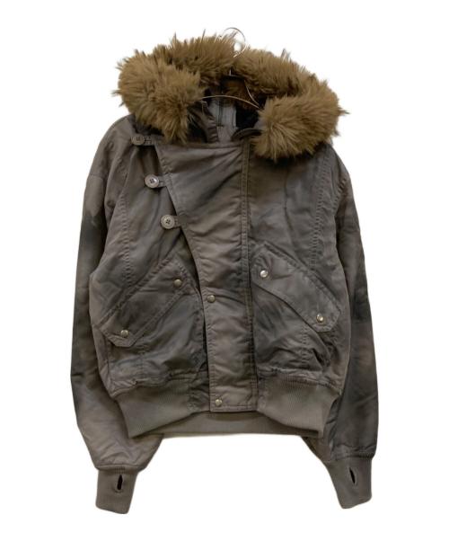 ANDER HUNK（アンダーハンク）ANDER HUNK (アンダーハンク) Faded N2B Flight Jacket グレー サイズ:Ｌの古着・服飾アイテム