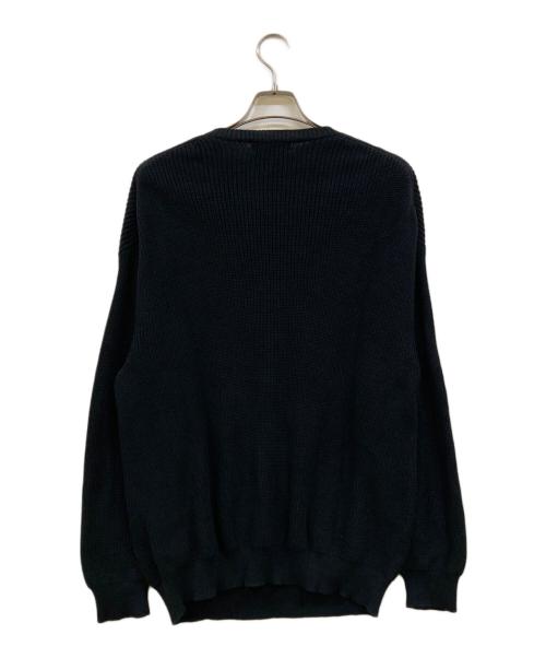 Graphpaper（グラフペーパー）Graphpaper (グラフペーパー) Suvin Loose Rib Crew Neck Knit ブラック サイズ:1の古着・服飾アイテム