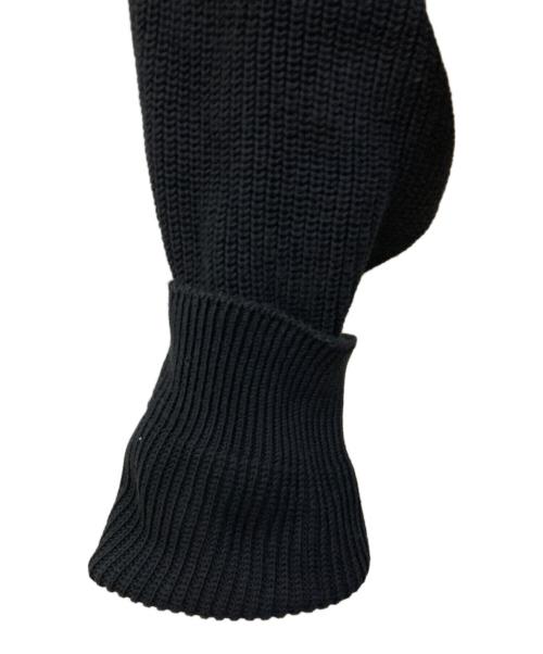 Graphpaper（グラフペーパー）Graphpaper (グラフペーパー) Suvin Loose Rib Crew Neck Knit ブラック サイズ:1の古着・服飾アイテム