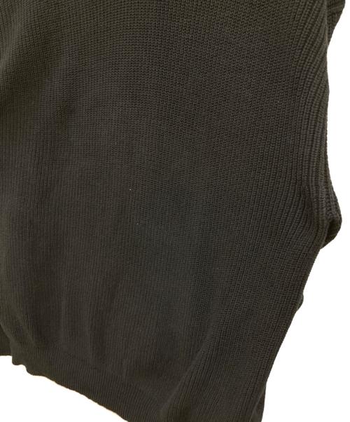 Graphpaper（グラフペーパー）Graphpaper (グラフペーパー) Suvin Loose Rib Crew Neck Knit ブラック サイズ:1の古着・服飾アイテム