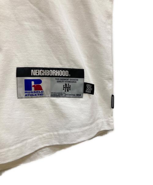 RUSSELL ATHLETIC（ラッセルアスレチック）RUSSELL ATHLETIC (ラッセルアスレチック) NEIGHBORHOOD (ネイバーフッド) BOUNTY HUNTER (バウンティハンター) プリントTシャツ ホワイト サイズ:Lの古着・服飾アイテム