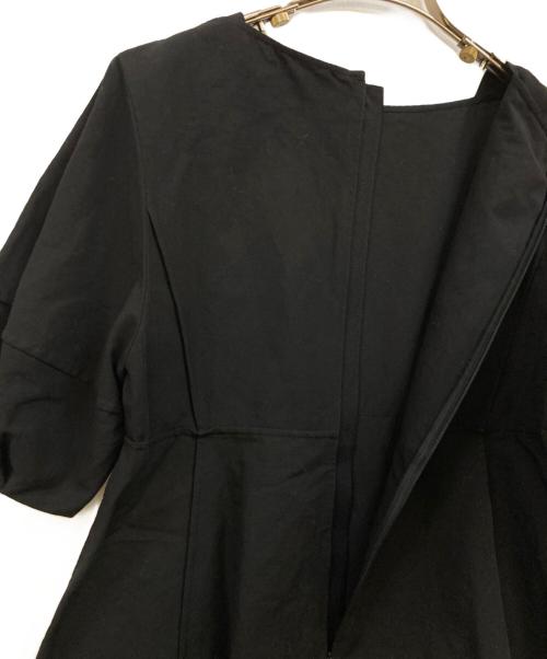 ebure（エブール）ebure (エブール) コットンリネンタイプライター ブラウス ブラック サイズ:38の古着・服飾アイテム