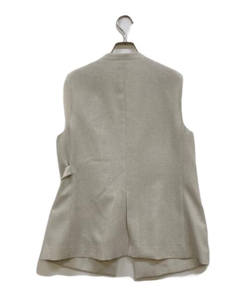 NOLLEY'S（ノーリーズ）NOLLEY'S (ノーリーズ) ウォッシャブルドライライトジレ ベージュ サイズ:38の古着・服飾アイテム