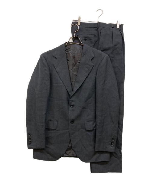 BEAMS F（ビームスエフ）BEAMS F (ビームスエフ) HANDMADE WILLIAM HALSTEAD ウール ソリッド スーツ グレー サイズ:46の古着・服飾アイテム