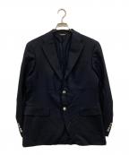 Paul Stuartポールスチュアート）の古着「クラシックホップサックネイビーブレザー」｜ブラック