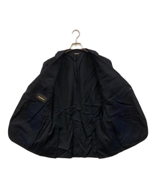 Paul Stuart（ポールスチュアート）Paul Stuart (ポールスチュアート) クラシックホップサックネイビーブレザー ブラック サイズ:46の古着・服飾アイテム