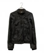 SANTACROCEサンタクローチェ）の古着「ラムレザージャケット」｜ブラック