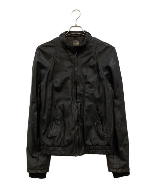 SANTACROCE（サンタクローチェ）SANTACROCE (サンタクローチェ) ラムレザージャケット ブラック サイズ:Sの古着・服飾アイテム