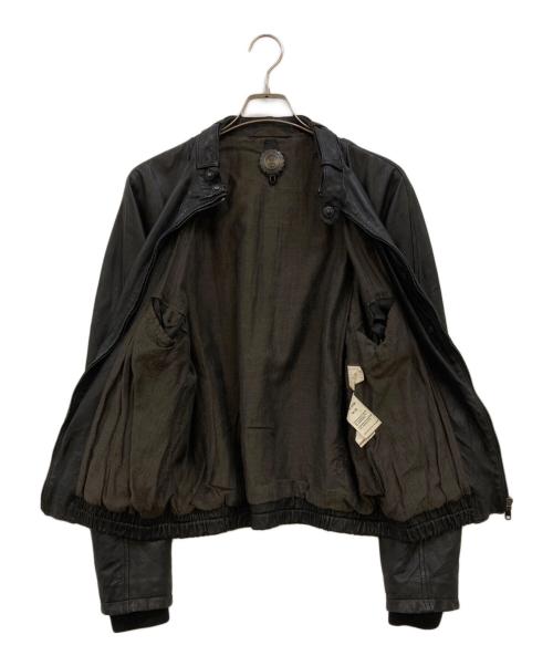 SANTACROCE（サンタクローチェ）SANTACROCE (サンタクローチェ) ラムレザージャケット ブラック サイズ:Sの古着・服飾アイテム