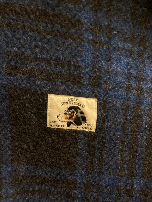 POLO RALPH LAUREN（ポロ・ラルフローレン）POLO RALPH LAUREN (ポロ・ラルフローレン) 90's オンブレチェックフーデッドジャケット ネイビー サイズ:Ｌの古着・服飾アイテム