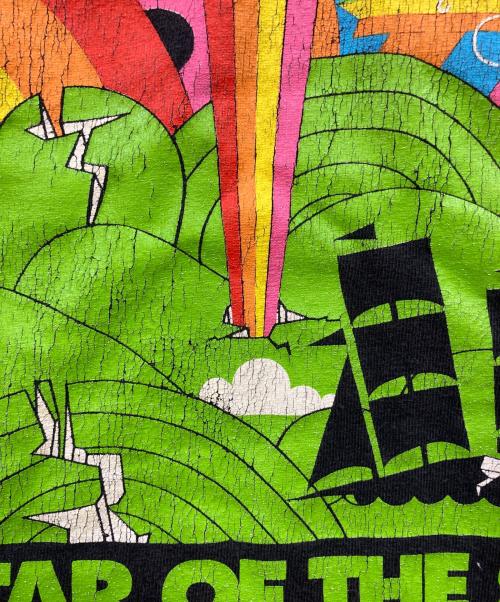 CINDER BLOCK（シンダーブロック）CINDER BLOCK (シンダーブロック) 90's ツアー レインボープリントTシャツ ブラック サイズ:XLの古着・服飾アイテム