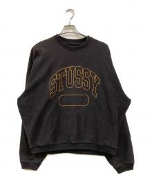stussy（ステューシー）の古着「Varsity Oversized Crew Neck Sweat」｜グレー