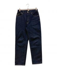 YANUK（ヤヌーク）の古着「ワイドデニムパンツ」｜インディゴ
