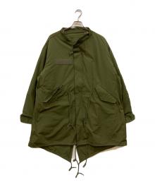 HOUSTON（ヒューストン）の古着「ライナー付ミリタリージャケット」｜グリーン