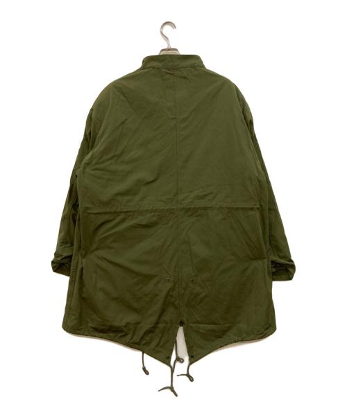 HOUSTON（ヒューストン）HOUSTON (ヒューストン) ライナー付ミリタリージャケット グリーン サイズ:Lの古着・服飾アイテム