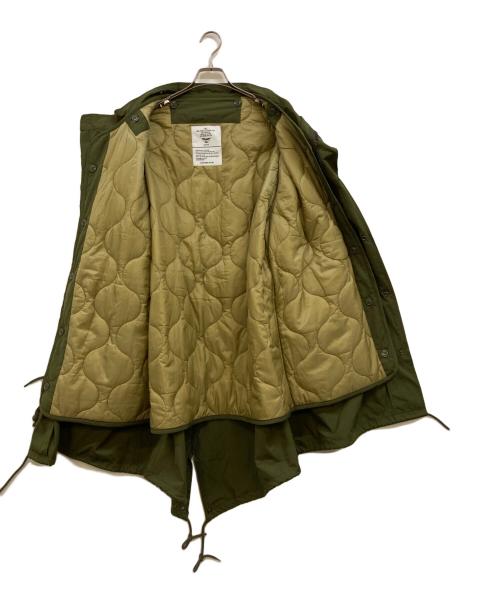 HOUSTON（ヒューストン）HOUSTON (ヒューストン) ライナー付ミリタリージャケット グリーン サイズ:Lの古着・服飾アイテム