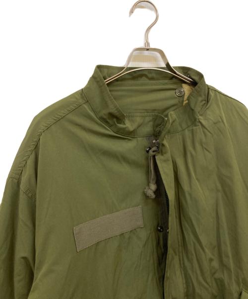 HOUSTON（ヒューストン）HOUSTON (ヒューストン) ライナー付ミリタリージャケット グリーン サイズ:Lの古着・服飾アイテム
