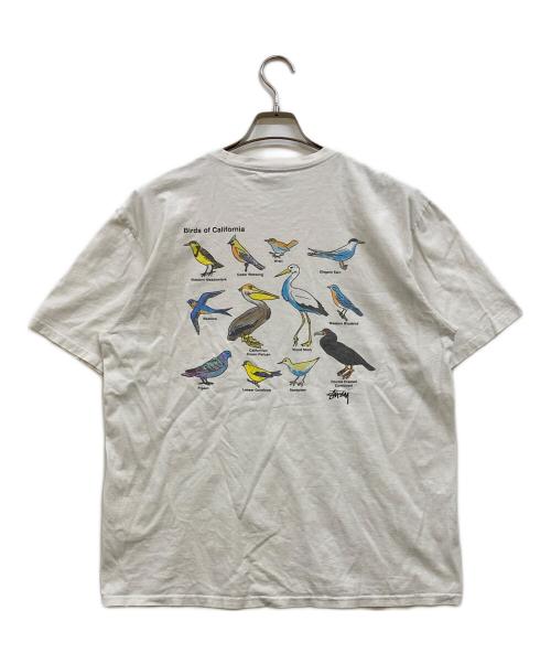 stussy（ステューシー）stussy (ステューシー) プリントTシャツ ホワイト サイズ:Lの古着・服飾アイテム