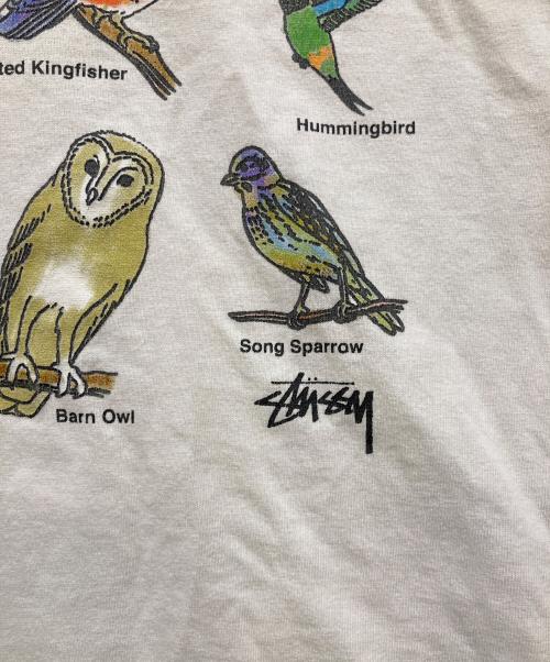 stussy（ステューシー）stussy (ステューシー) プリントTシャツ ホワイト サイズ:Lの古着・服飾アイテム
