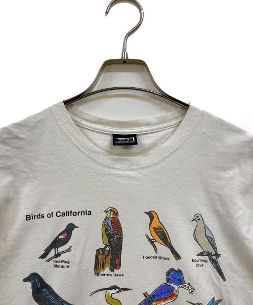 stussy（ステューシー）stussy (ステューシー) プリントTシャツ ホワイト サイズ:Lの古着・服飾アイテム